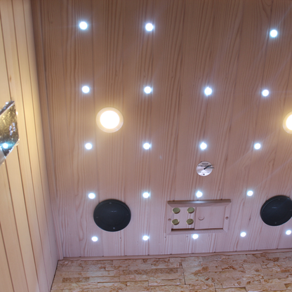 CenturaHeat Double Bench Traditional Steam Indoor Sauna