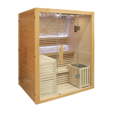 Centuraheat Luxury Steam Traditional Indoor Sauna with Glass Door