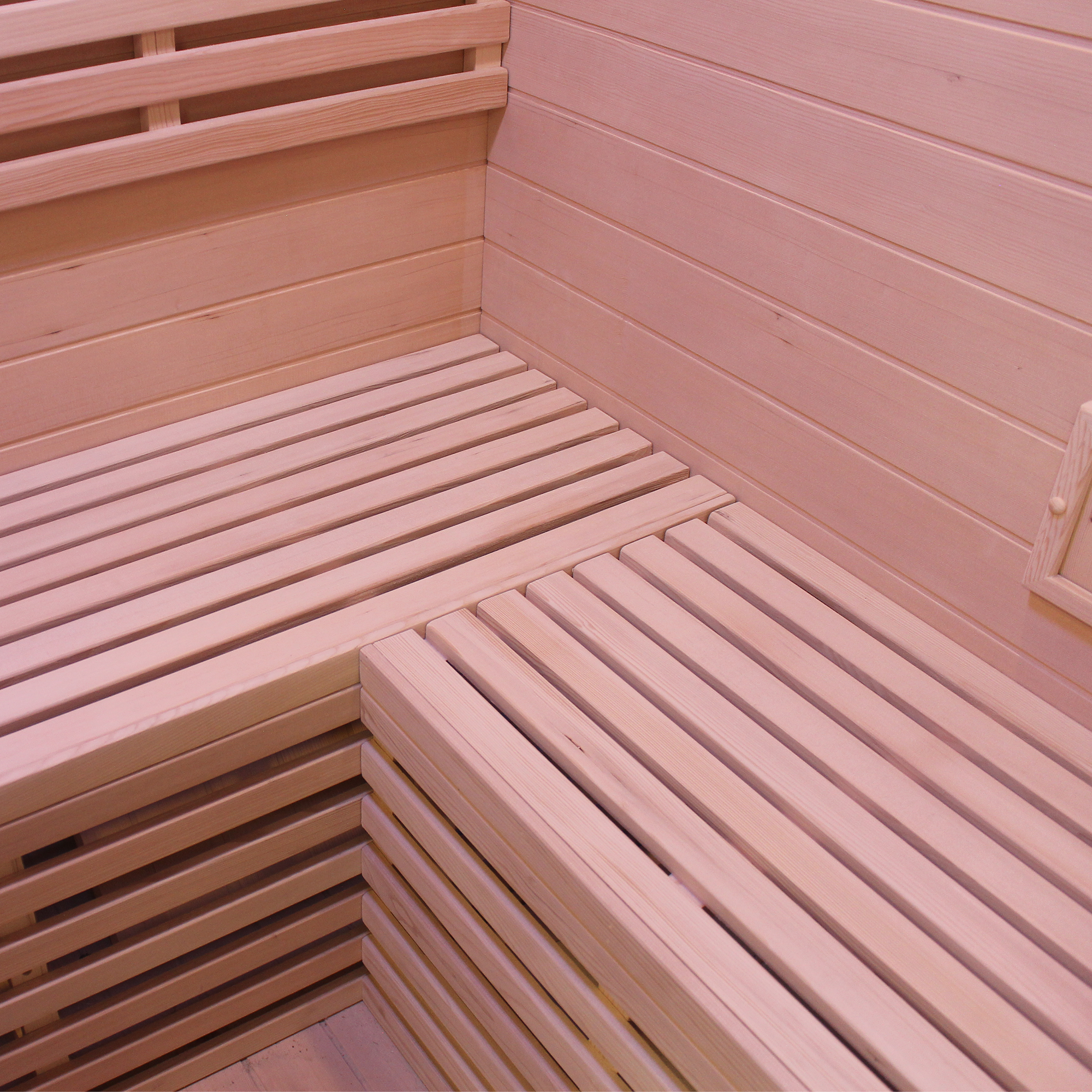 CenturaHeat 3 Person Traditional Steam Outdoor Sauna Room  - bench