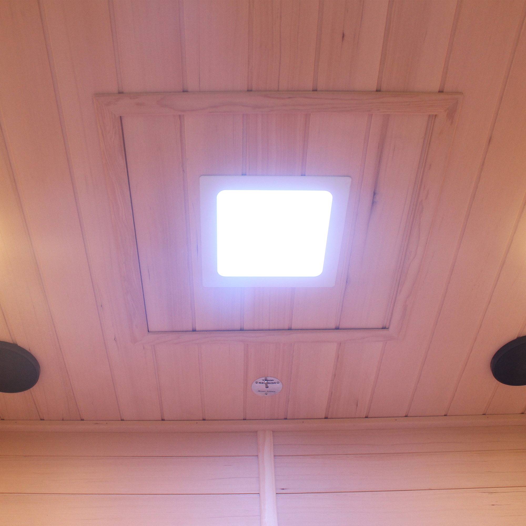 CenturaHeat 3 Person Traditional Steam Outdoor Sauna Room - Reading lights and speakers