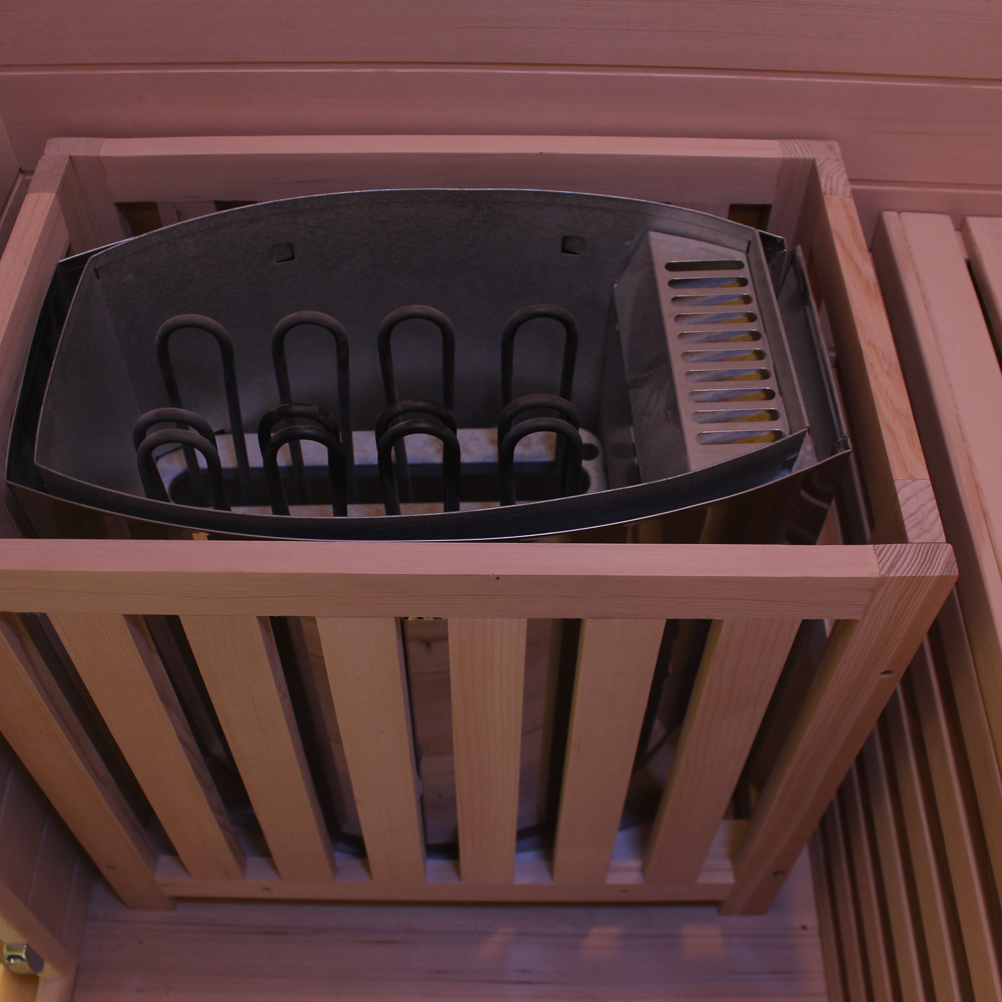 CenturaHeat 3 Person Traditional Steam Outdoor Sauna Room Harvia heater