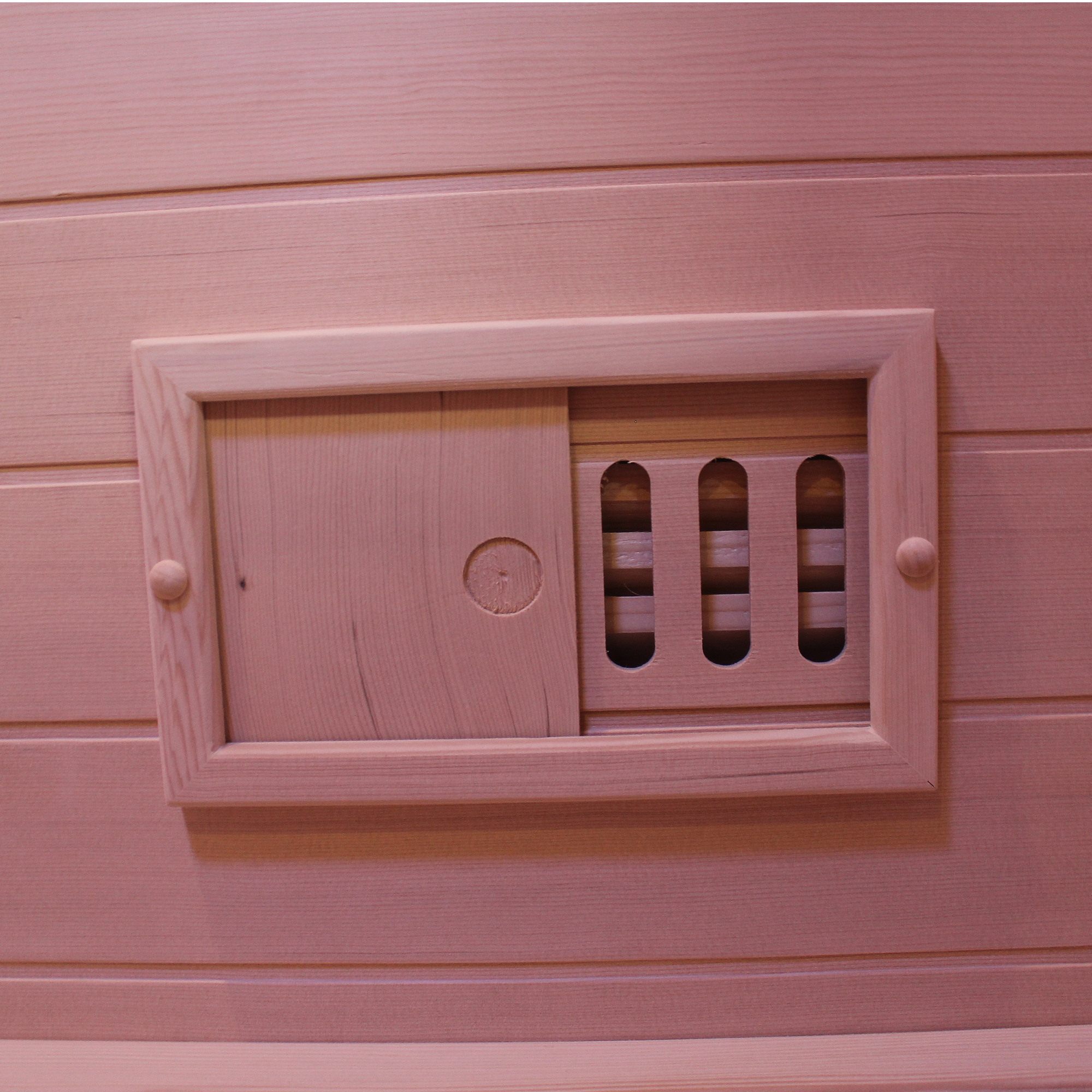 CenturaHeat 3 Person Traditional Steam Outdoor Sauna Room - air vent