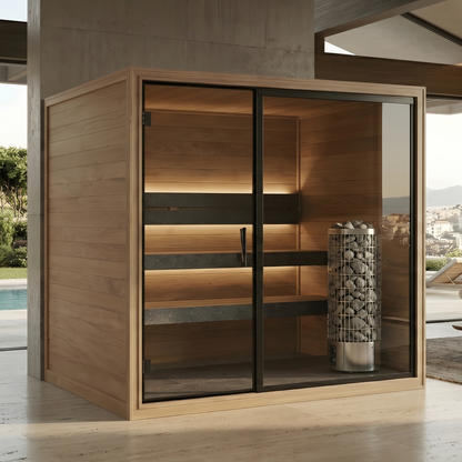 Thermo Black 220 Indoor Steam Sauna side view