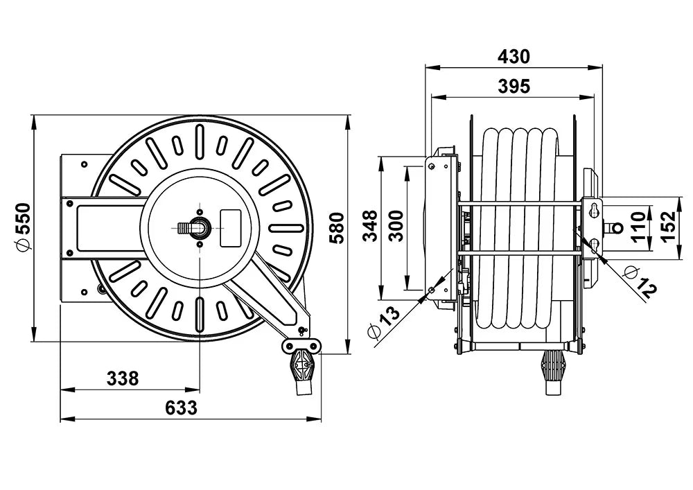 High Capacity Diesel Hose Reels