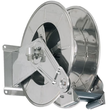 Stainless High Capacity Bare Fuel Hose Reel