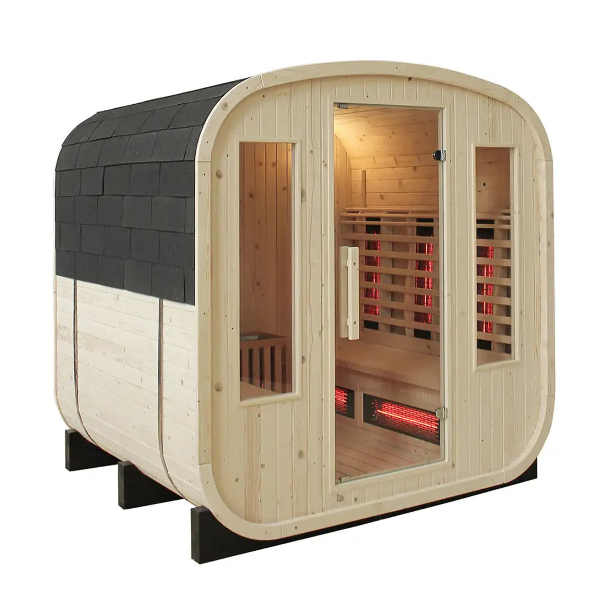 4 6 Person Outdoor Cube Sauna Hybrid Sauna
