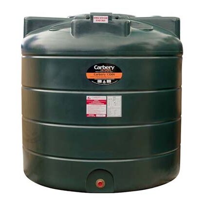 1350 Litre Vertical Single Skin Plastic Oil Tank