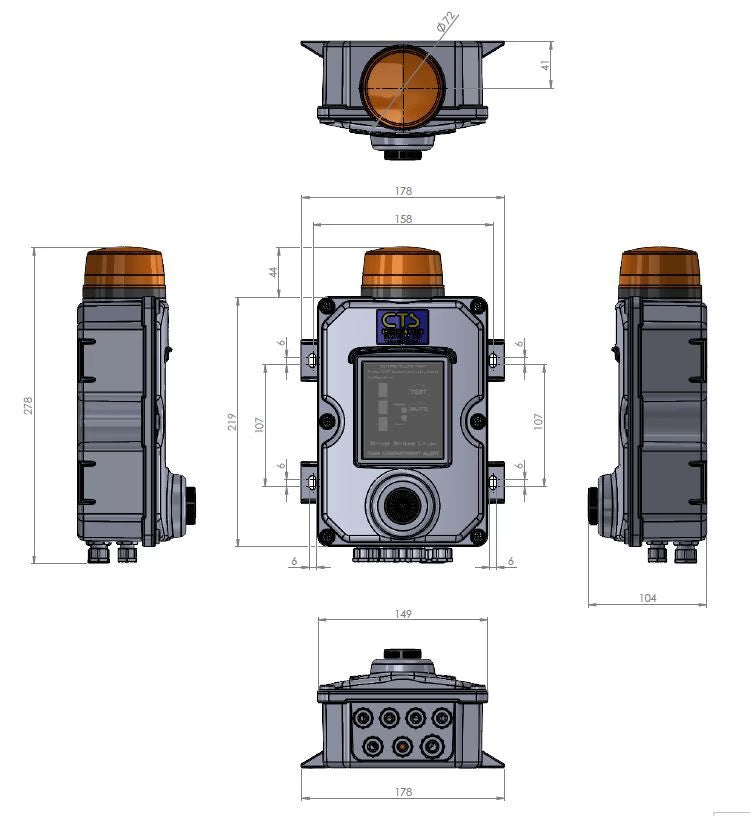 CTS Multi Compartment Tank Alarm 230V