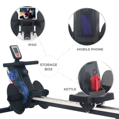 Magnetic Rowing Machine with Vertical Storage