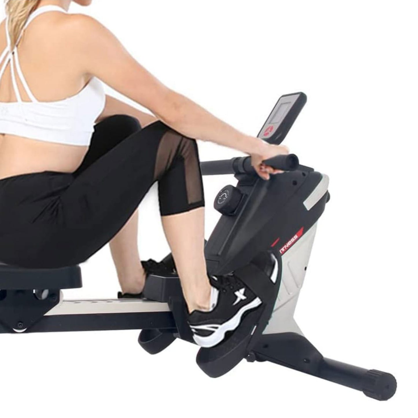 Person using a rowing machine