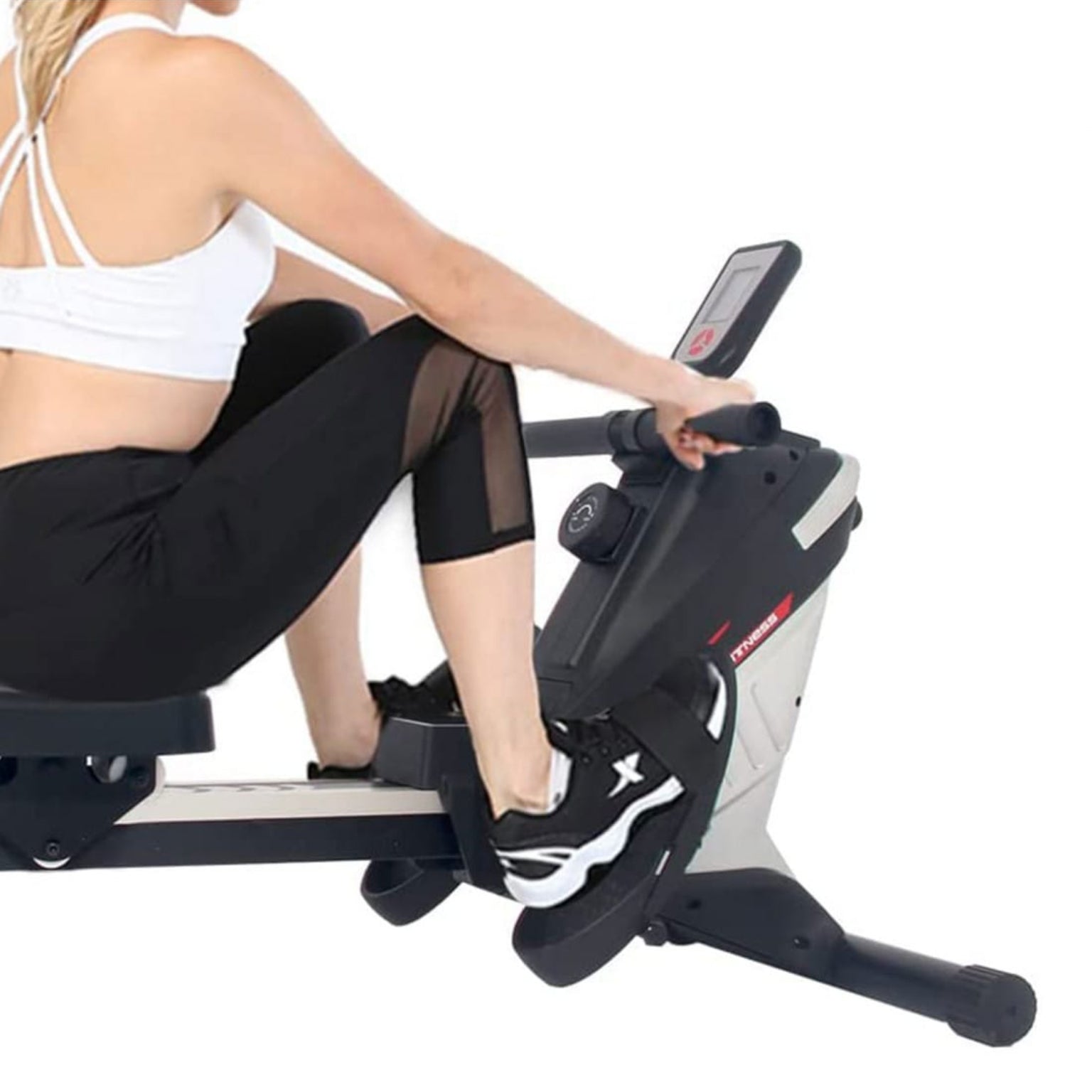 Person using a rowing machine