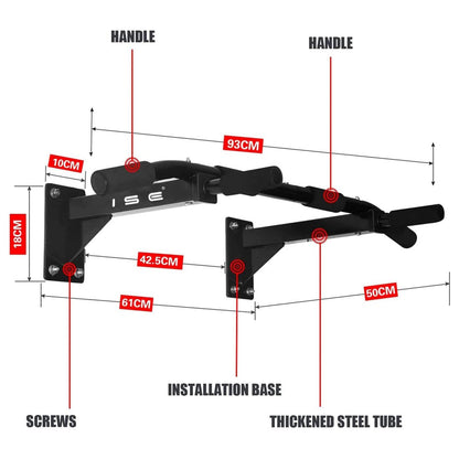 Wall Mounted Pull Up Bar for Upper Body Training