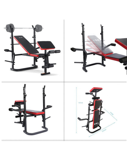 Adjustable Foldable Weight Bench for Full-Body Home Workouts