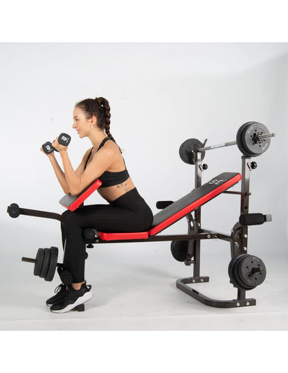 Adjustable Foldable Weight Bench for Full-Body Home Workouts