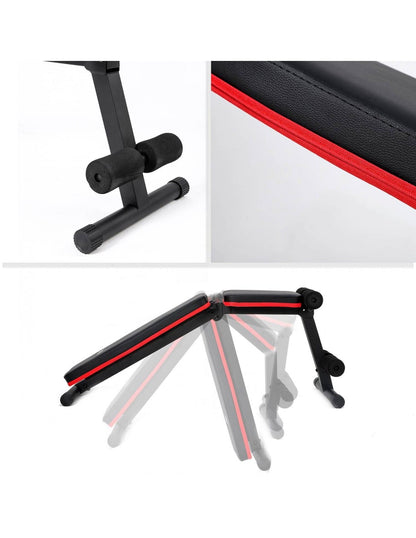Multi-Position Folding Weight Bench for Home Workouts