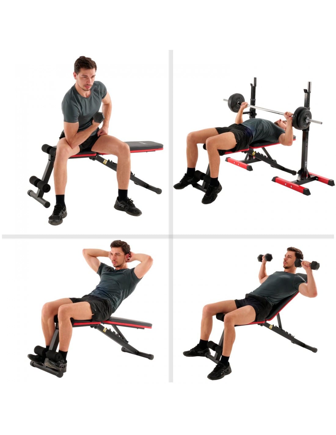 Multi-Position Folding Weight Bench for Home Workouts