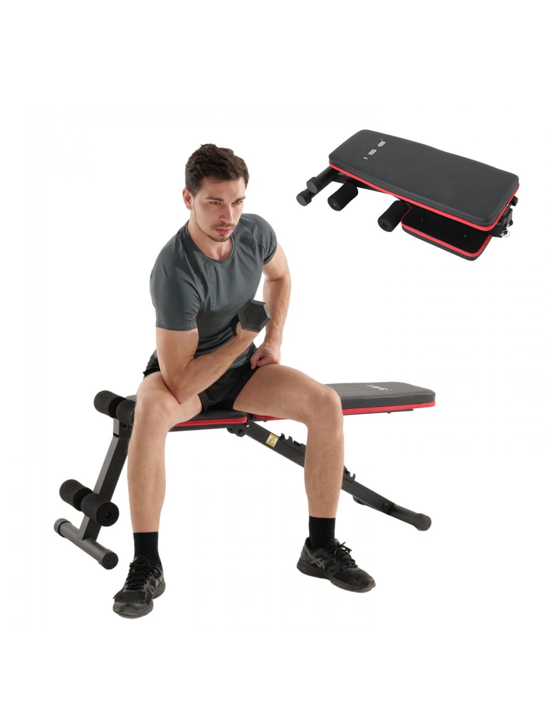 Multi-Position Folding Weight Bench for Home Workouts