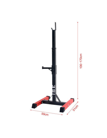 Adjustable Barbell Squat Rack for Home Strength Training
