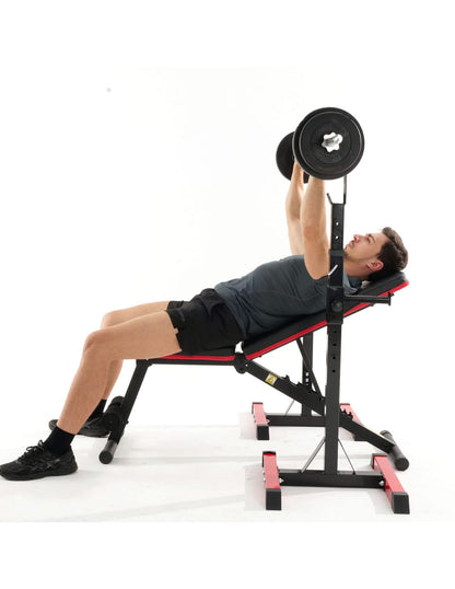 Adjustable Barbell Squat Rack for Home Strength Training