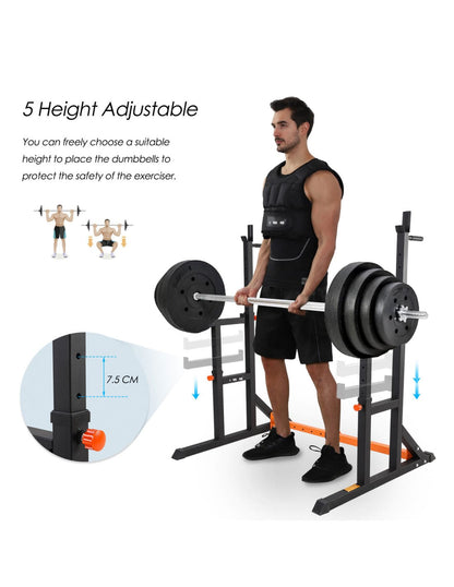 Heavy Duty Power Rack with Parallel Squat Bars