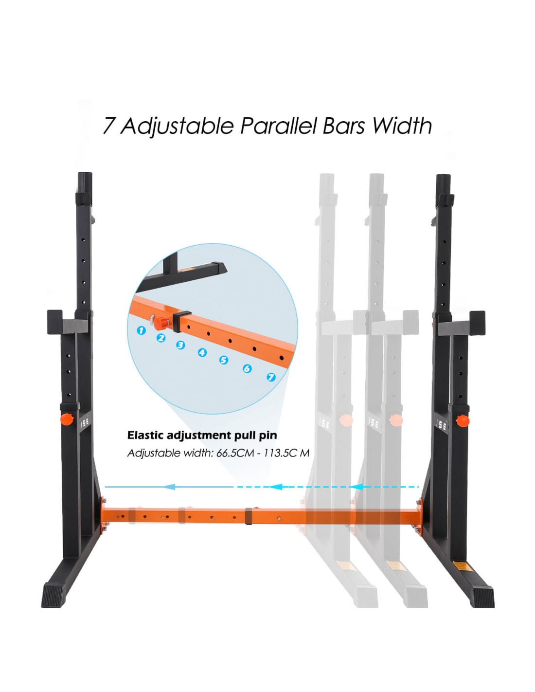 Heavy Duty Power Rack with Parallel Squat Bars