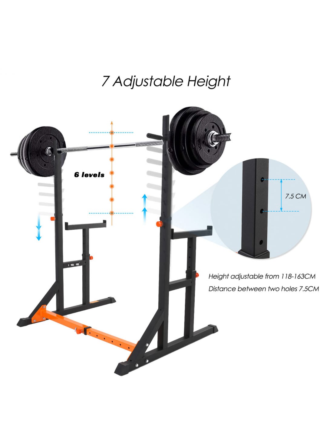 Heavy Duty Power Rack with Parallel Squat Bars