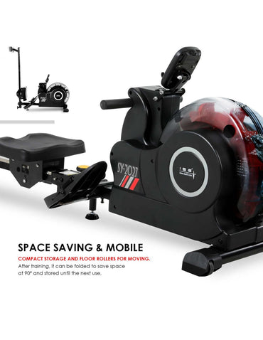 Foldable Water Rowing Machine for Home Cardio