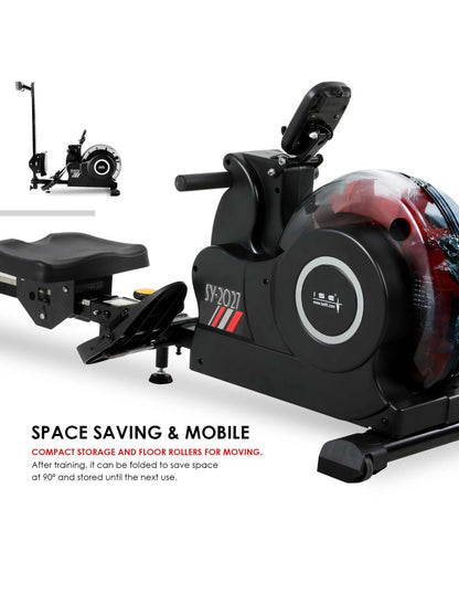 Foldable Water Rowing Machine for Home Cardio