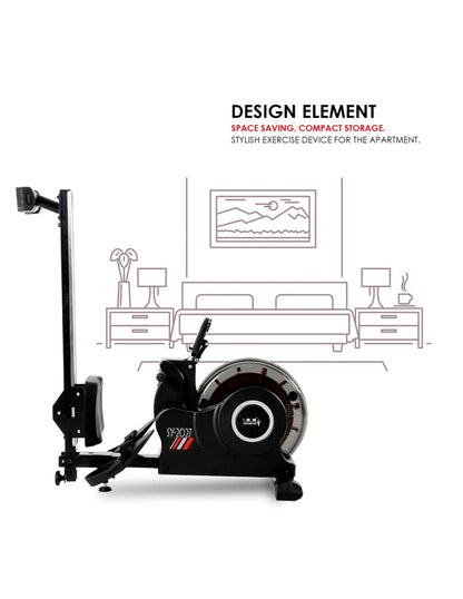 Foldable Water Rowing Machine for Home Cardio