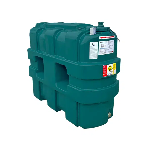 1200 Litre Slimline Plastic Single Skinned Oil Tank - Centurion