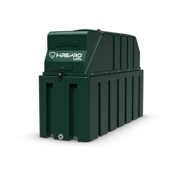 1150 Litre Plastic Bunded Fire Protected Tuffa Oil Tank - 1350SLBFP