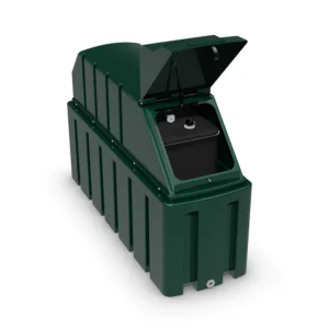 1150 Litre Plastic Bunded Fire Protected Tuffa Oil Tank - 1350SLBFP