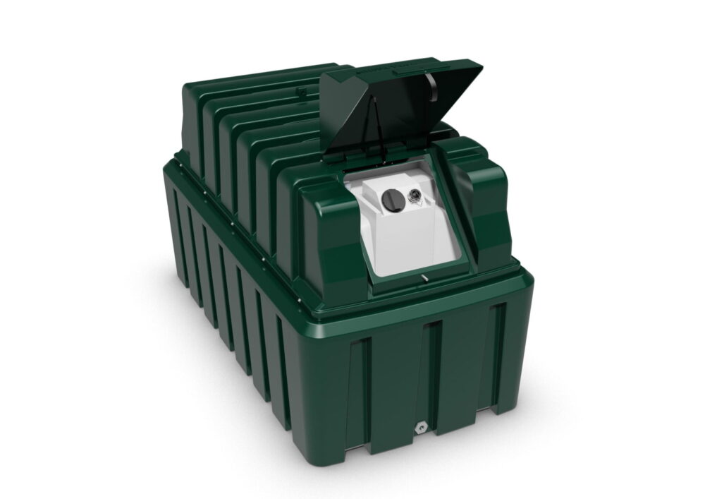 2440 Litre Plastic Fire Protected Bunded Tuffa Oil Tank - Image 2