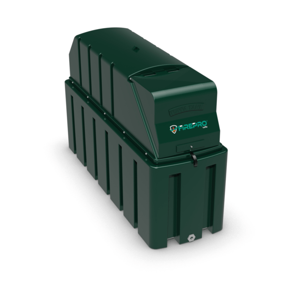 1150 Litre Plastic Bunded Fire Protected Tuffa Oil Tank - 1350SLBFP