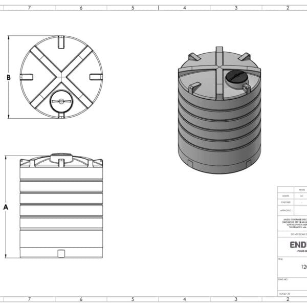 12000 Litre Non-Potable Water Tank