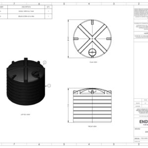 25000 Litre Non-Potable Water Tank – Low Profile