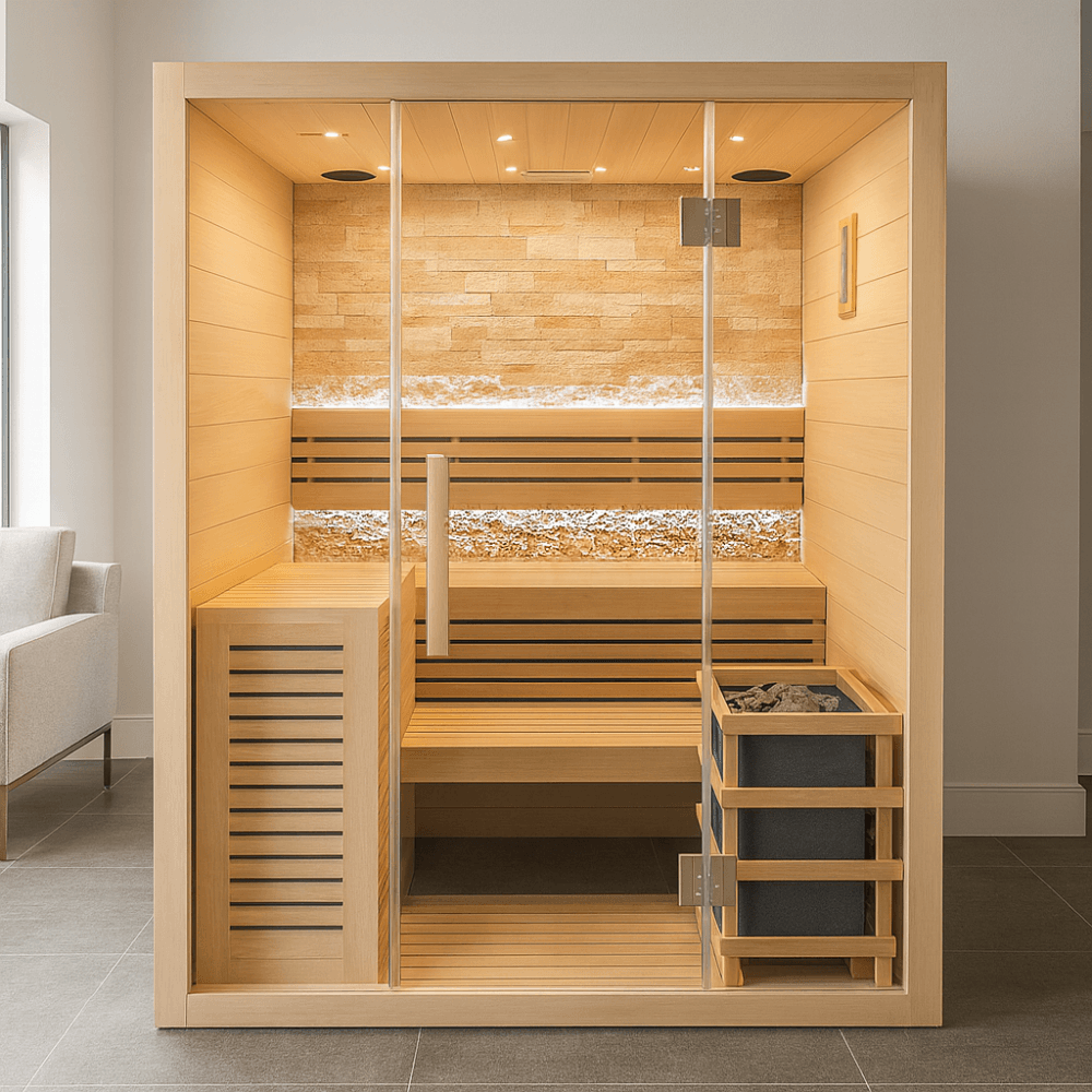 CenturaHeat 3‑4 Person Luxury Steam Indoor Sauna