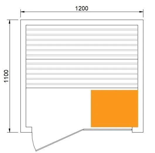 CenturaHeat Double Bench Traditional Steam Indoor Sauna - Image 7