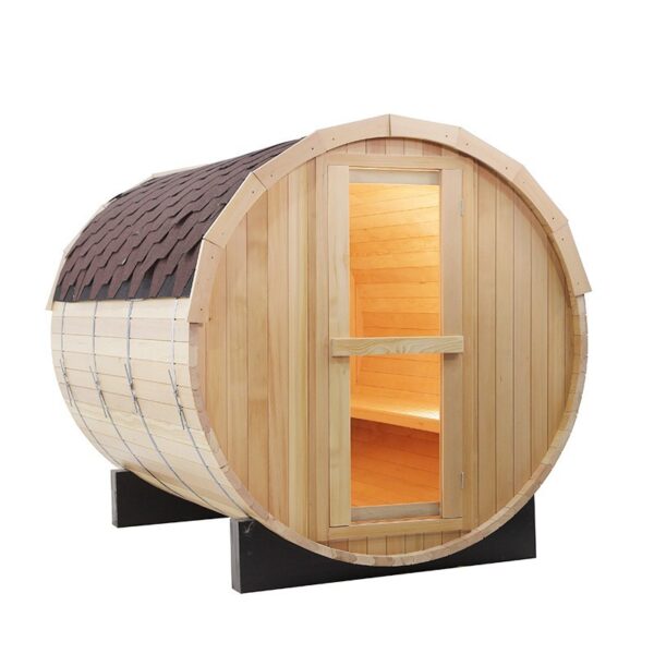 4-6 Person Outdoor Wood Barrel Sauna