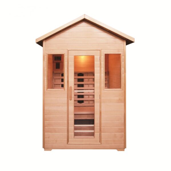 3 person outdoor infrared sauna