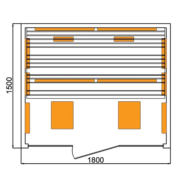 CenturaHeat 2 Person Infrared Light Relax Sauna - Image 8