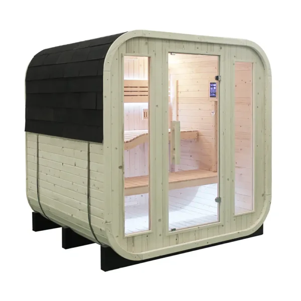 Centuraheat 2-4 Person Outdoor Square Sauna Garden sauna Cabin sauna