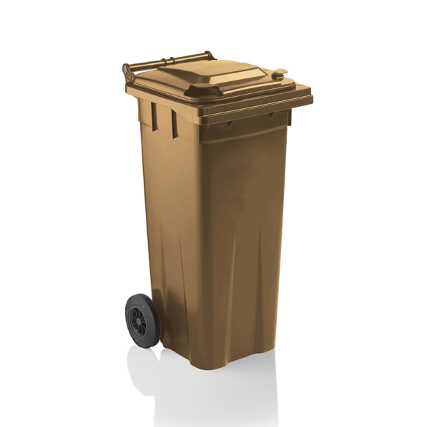 140 Litre Wheelie Bin - Brown