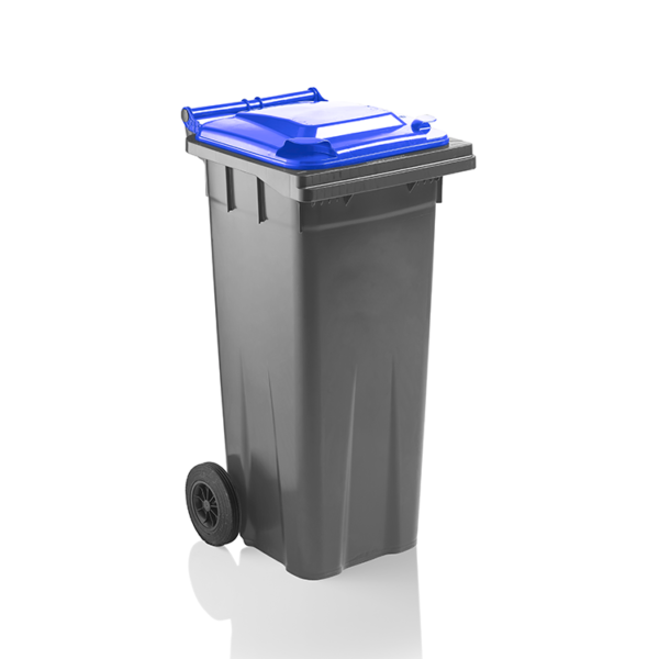 140 Litre Wheelie Bin - Blue Lid