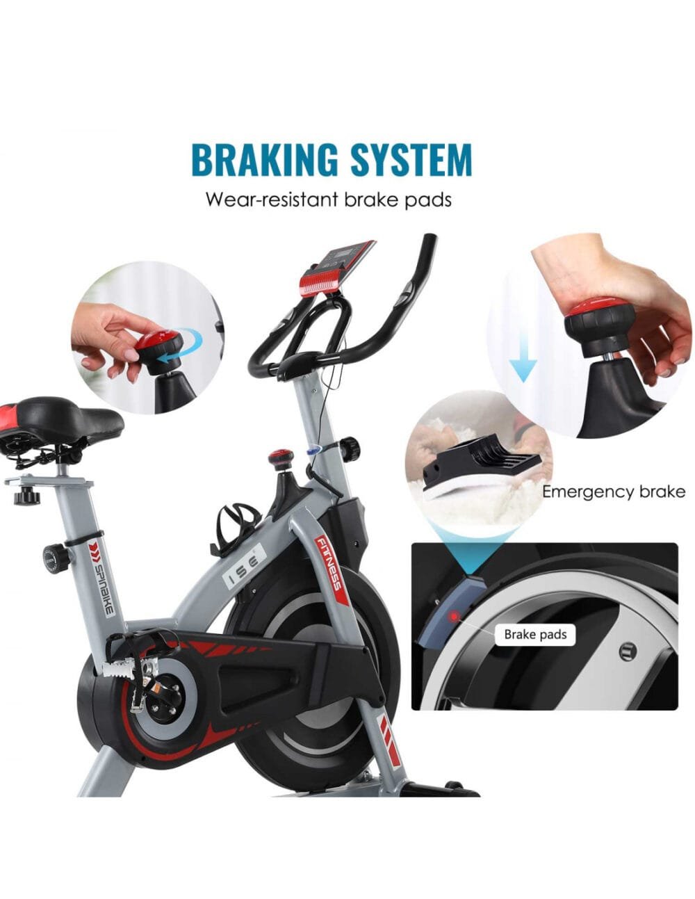 Magnetic Indoor Exercise Bike with 8 kg Flywheel - Image 8