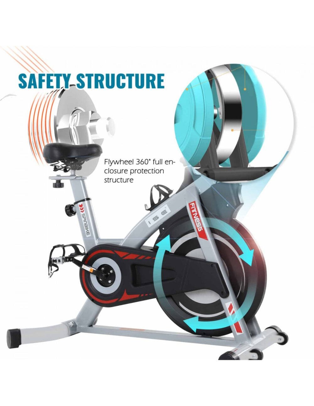 Magnetic Indoor Exercise Bike with 8 kg Flywheel - Image 10