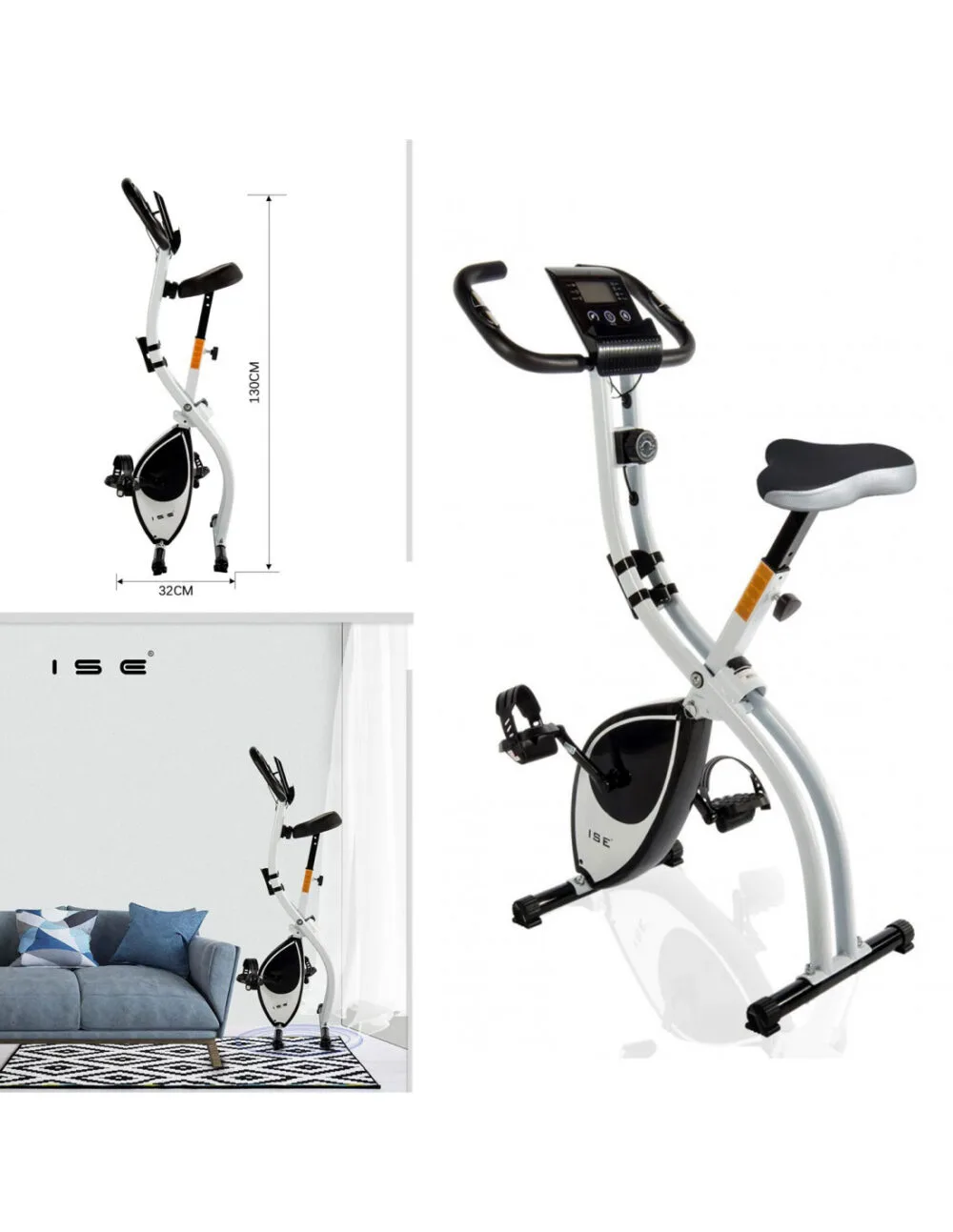 Foldable Magnetic X‑Bike Exercise Bike - Image 4