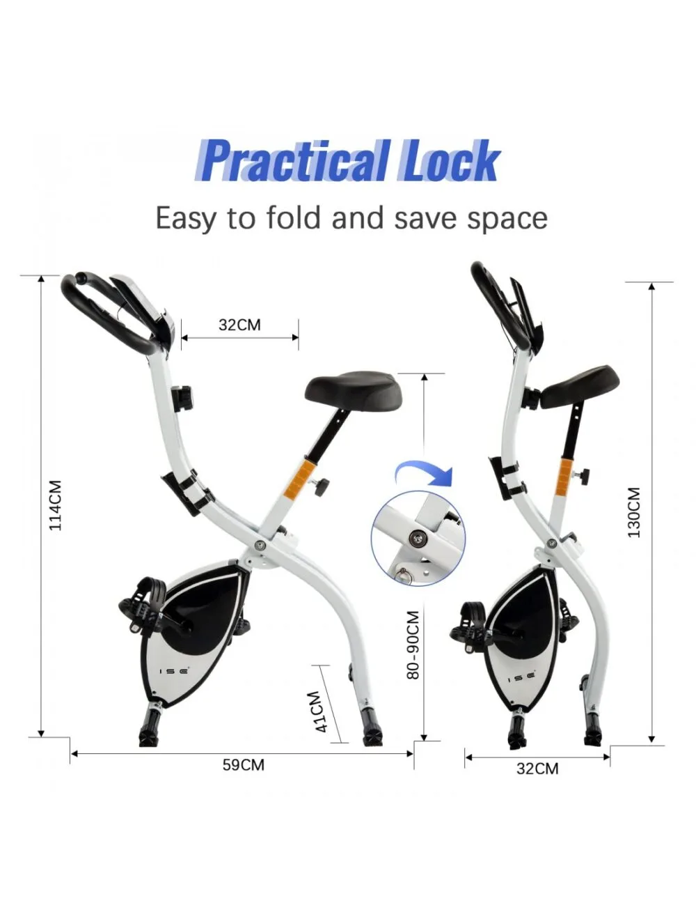 Foldable Magnetic X‑Bike Exercise Bike - Image 7