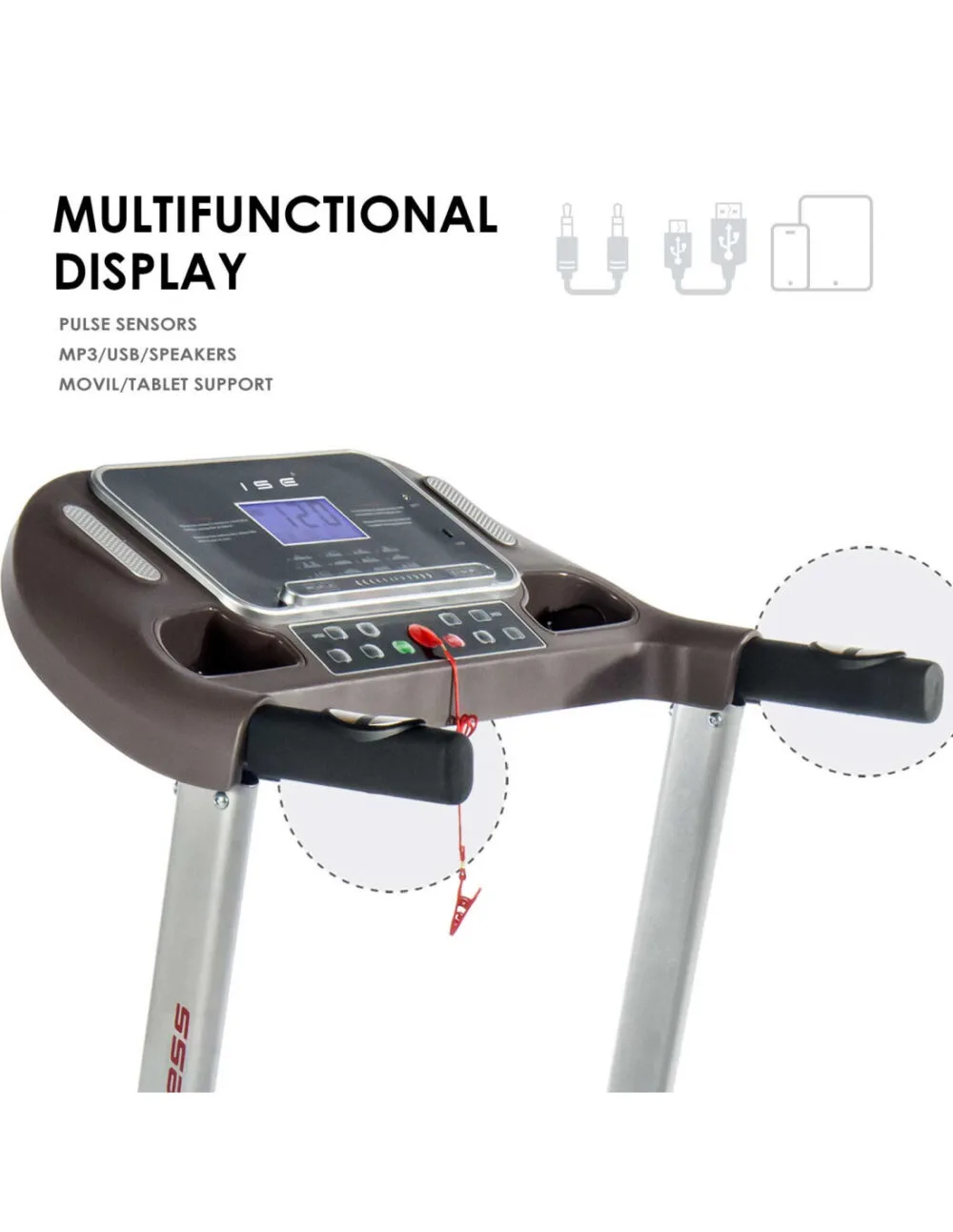 Automatic Foldable Treadmill with Incline and Heart Monitor - Image 7