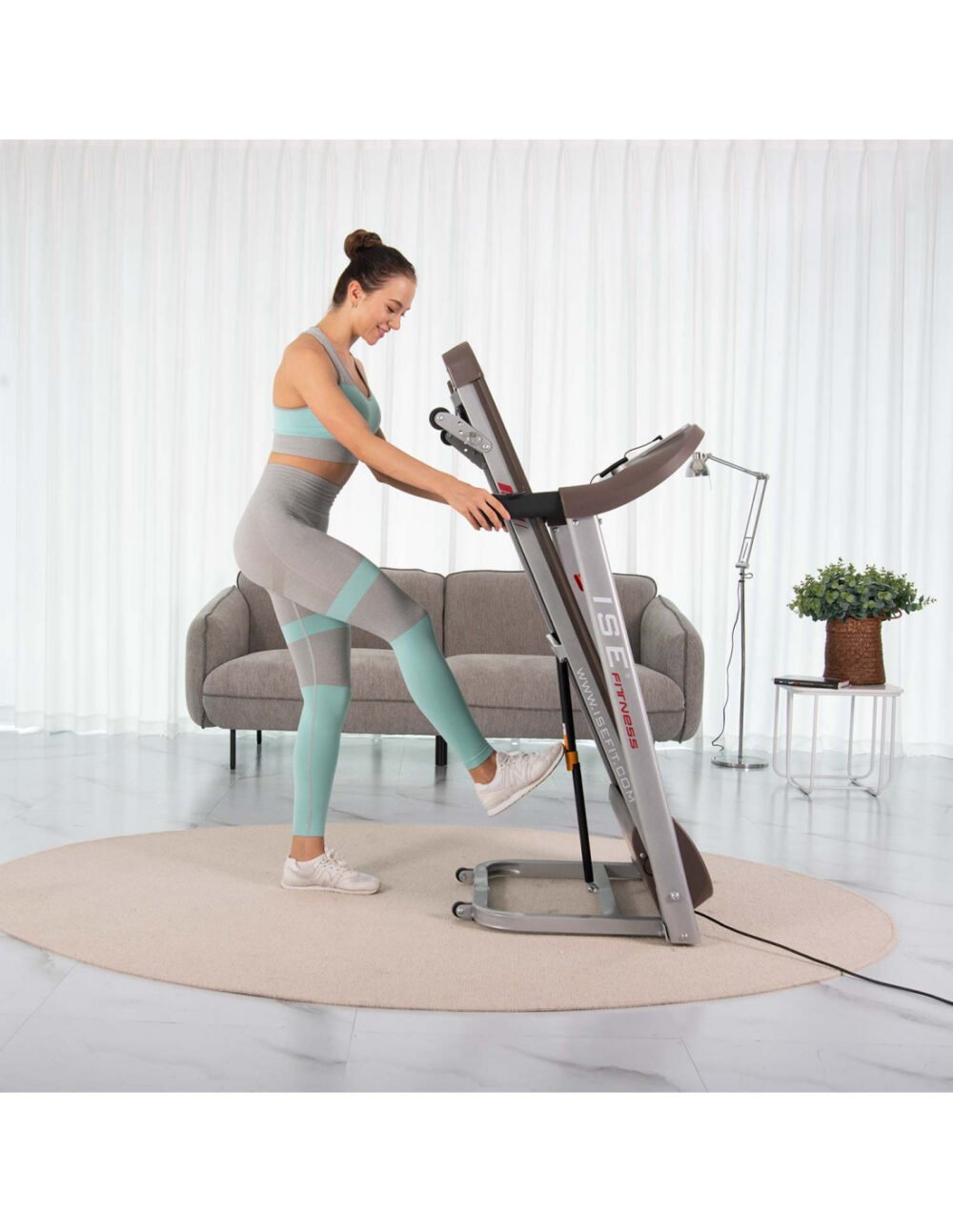Automatic Foldable Treadmill with Incline and Heart Monitor - Image 12
